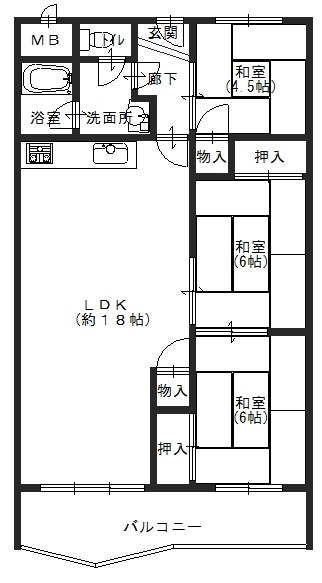 千里桃山台団地Ａ-506　図面