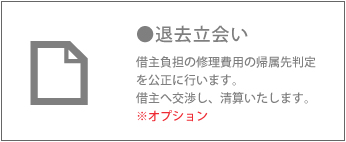 退去立会い